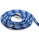 Vivid Necklace Hanging Rope - Λουράκι Λαιμού για Θήκες Κινητών - 2 Τεμάχια - Grey / Blue (VIROPEGRBL)