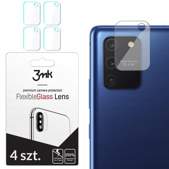 3MK Glass Camera Protector - Αντιχαρακτικό Προστατευτικό Γυαλί για Φακό Κάμερας Samsung Galaxy S10 Lite - 4 τεμάχια (62662)