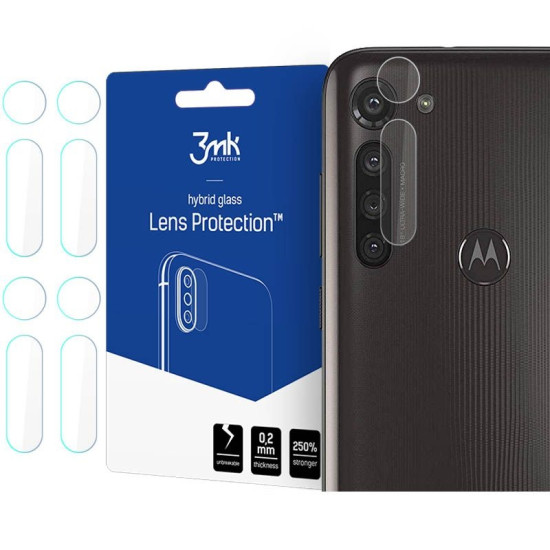 3MK Glass Camera Protector - Αντιχαρακτικό Προστατευτικό Γυαλί για Φακό Κάμερας Motorola Moto G8 Power - 4 τεμάχια (63026)