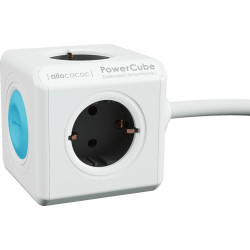 Allocacoc PowerCube Extended Smarthome - Πολύπριζο με 4 Υποδοχές και Σύνδεση με Smartphone - Grey (10753/DEEXSH)