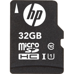 HP Κάρτα Μνήμης MicroSD 32GB Class 10 U1 με Αντάπτορα SDHC / SDXC - 2 Έτη Εγγύηση (SDU32GBHC10HP-EF)