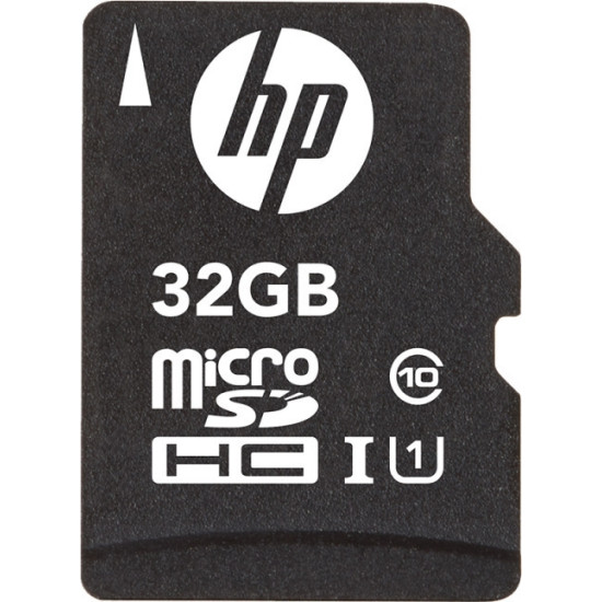 HP Κάρτα Μνήμης MicroSD 32GB Class 10 U1 με Αντάπτορα SDHC / SDXC - 2 Έτη Εγγύηση (SDU32GBHC10HP-EF)