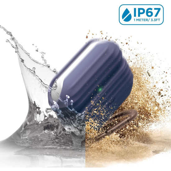 Elago AirPods Pro Waterproof Hang Case - Αδιάβροχη Θήκη για AirPods Pro 2nd Gen / 1st Gen - IP67 - Jean Indigo (EAPPWF-HANG-JIN)
