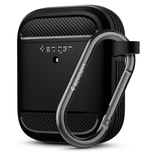 Spigen Θήκη Rugged Armor Apple Airpods 2nd Gen / 1st Gen - Matte Black (ASD01117)