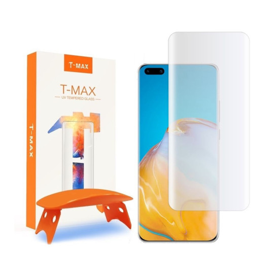 T-MAX Liquid Full Glue 3D Tempered Glass - Σύστημα Προστασίας Οθόνης Huawei P40 Pro (5206015052903)