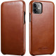 iCarer Vintage Curved Edge Folio - Δερμάτινη Θήκη iPhone 11 - Brown (RIX1102-BN)