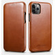 iCarer Vintage Curved Edge Folio - Δερμάτινη Θήκη iPhone 11 Pro - Brown (RIX1101-BN)