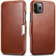 iCarer Vintage Series Side-Open Δερμάτινη Θήκη iPhone 11 Pro - Brown (RIX1107-BN)