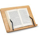 Navaris Bamboo Book Stand - Ρυθμιζόμενη Βάση Ανάγνωσης Βιβλίου / iPad / Tablet / eReader από Μπαμπού - 33 x 24cm - Brown (52801.2)
