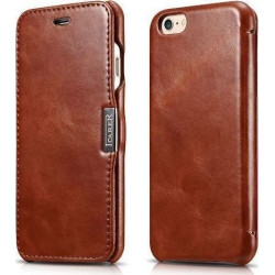 iCarer Vintage Series Side-Open Δερμάτινη Θήκη iPhone 6 / 6S - Brown (RIP612-BN)