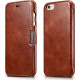 iCarer Vintage Series Side-Open Δερμάτινη Θήκη iPhone 6 / 6S - Brown (RIP612-BN)