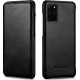 iCarer Vintage Series Curved Edge - Δερμάτινη Θήκη Samsung Galaxy S20 Plus - Black (RS992007-BK)