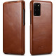 iCarer Vintage Series Curved Edge - Δερμάτινη Θήκη Samsung Galaxy S20 Plus - Brown (RS992007-BN)