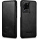 iCarer Vintage Series Curved Edge - Δερμάτινη Θήκη Samsung Galaxy S20 Ultra - Black (RS992008-BK)