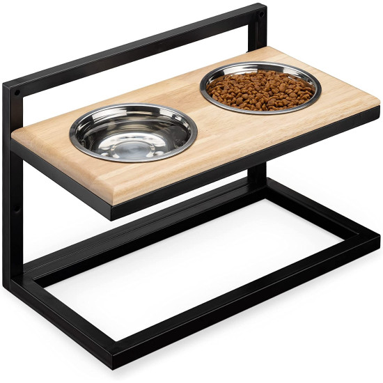 Navaris Dog Bowl Feeding Stand - Ανυψωμένα Μπολ Φαγητού σε Σταντ για Κατοικίδια - Black (51387.1.02)