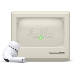 Elago AirPods Pro Retro AW3 Case - Ρετρό Θήκη Σιλικόνης για AirPods Pro 1st Gen - White (EAPPAW3-CWH)