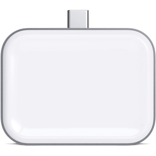Satechi Ασύρματη Βάση Φόρτισης Type-C για AirPods 3rd / 2nd / 1st Gen & AirPods Pro 2nd / 1st Gen - Space Grey (ST-TCWCDM)