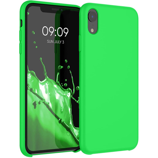 KWmobile Θήκη Σιλικόνης Apple iPhone XR - Soft Flexible Rubber Cover - Neon Green (45910.44)