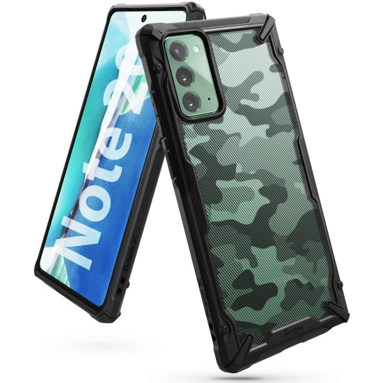 Ringke Fusion X Θήκη Σιλικόνης Samsung Galaxy Note 20 - Camo Black (71593)