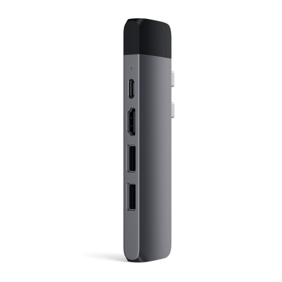 Satechi Type-C Pro Hub Αντάπτορας - Με 1x Type-C / 2x USB-A / 1x 4K HDMI / 1x Ethernet / 1x microSD - Space Grey (ST-TCPHEM)
