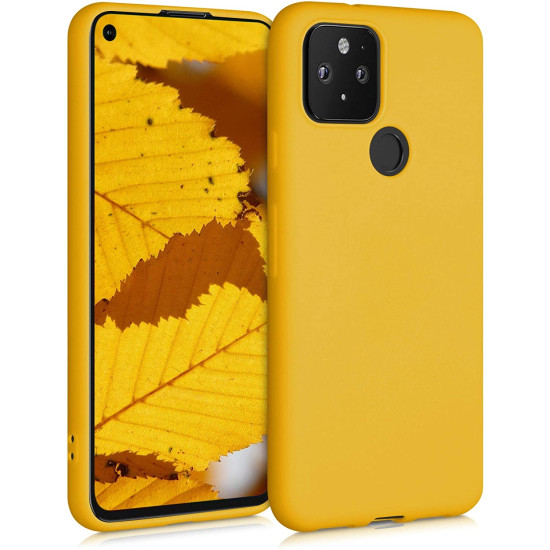 KWmobile Θήκη Σιλικόνης Google Pixel 5 - Honey Yellow (51722.143)