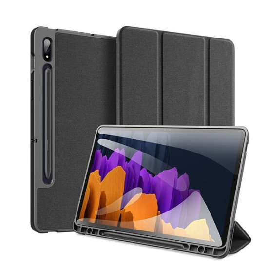 Duxducis Domo Series - Θήκη Flip Samsung Galaxy Tab S8 Plus / S7 Plus 12.4" - Black (6934913060780)