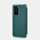 iCarer Grained Series Δερμάτινη Smart Flip Θήκη Huawei P40 - Green (XHP40003-GN)