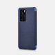 iCarer Grained Series Δερμάτινη Smart Flip Θήκη Huawei P40 - Blue (XHP40003-BU)