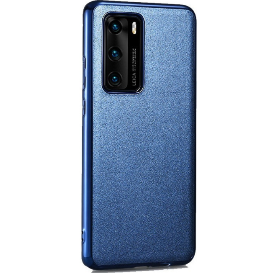 iCarer Grained Series Δερμάτινη Θήκη Huawei P40 - Royal Blue (XHP40001-BU)