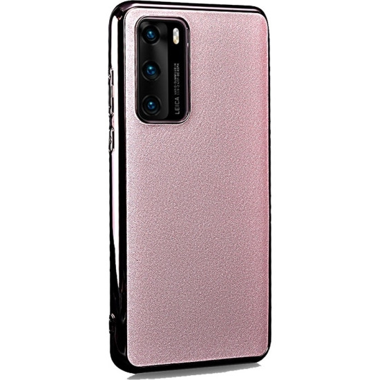 iCarer Grained Series Δερμάτινη Θήκη Huawei P40 - Glitter Powder (XHP40001-PK)