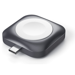 Satechi USB-C Magnetic Charging Dock 5W - Μαγνητική Βάση Φόρτισης για Apple Watch Ultra/SE/8/7/6/5/4/3 - Space Grey (ST-TCMCAWM)