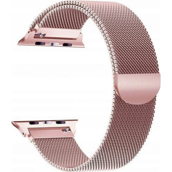 Tech-Protect Μεταλλικό Λουράκι Milaneseband Apple Watch Ultra/SE/11/10/9/8/7/6/5/4 (49/46/45/44mm) - Rose Gold (5906735412673)