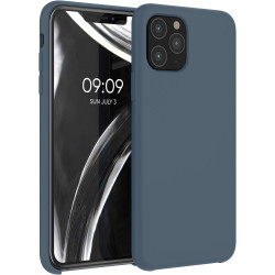 KWmobile Soft Flexible Rubber Cover - Θήκη Σιλικόνης Apple iPhone 11 Pro - Dark Slate (49726.202)