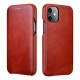 iCarer Vintage Series Curved Edge - Δερμάτινη Θήκη Apple iPhone 12 mini - Red (RIX1203-RD)
