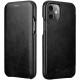 iCarer Vintage Series Curved Edge - Δερμάτινη Θήκη Apple iPhone 12 mini - Black (RIX1203-BK)