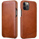 iCarer Vintage Series Curved Edge - Δερμάτινη Θήκη Apple iPhone 12 / 12 Pro - Brown (RIX1201-BN)