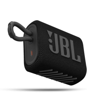 JBL Go3 Bluetooth Speaker - Αδιάβροχο Ασύρματο Ηχείο - Black (JBLGO3BLK)