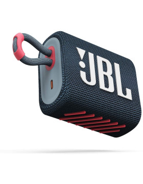 JBL Go3 Bluetooth Speaker - Αδιάβροχο Ασύρματο Ηχείο - Blue / Pink (JBLGO3BLUP)