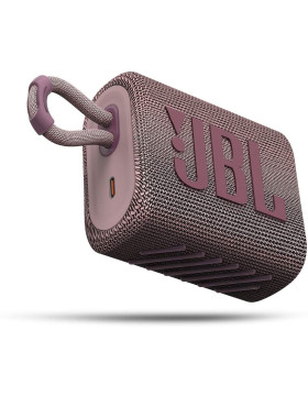 JBL Go3 Bluetooth Speaker - Αδιάβροχο Ασύρματο Ηχείο - Pink (JBLGO3PINK)