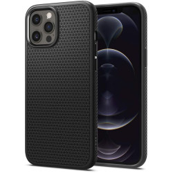 Spigen Θήκη Liquid Air Apple iPhone 12 / 12 Pro - Matte Black (ACS01701)
