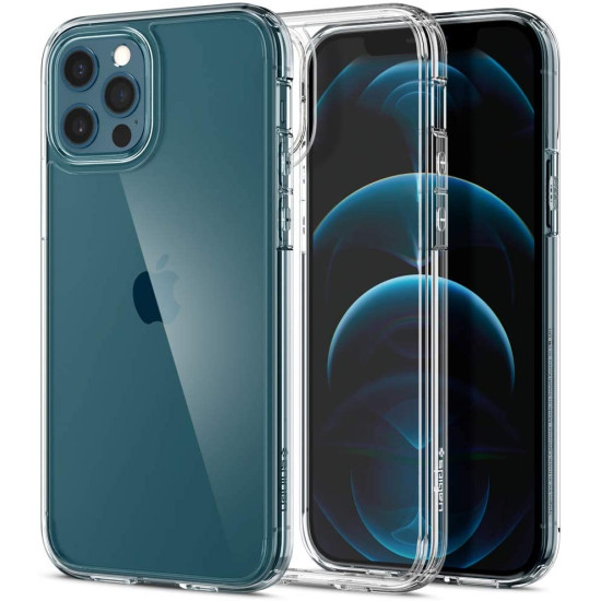 Spigen Θήκη Ultra Hybrid Apple iPhone 12 / 12 Pro - Crystal Clear (ACS01702)
