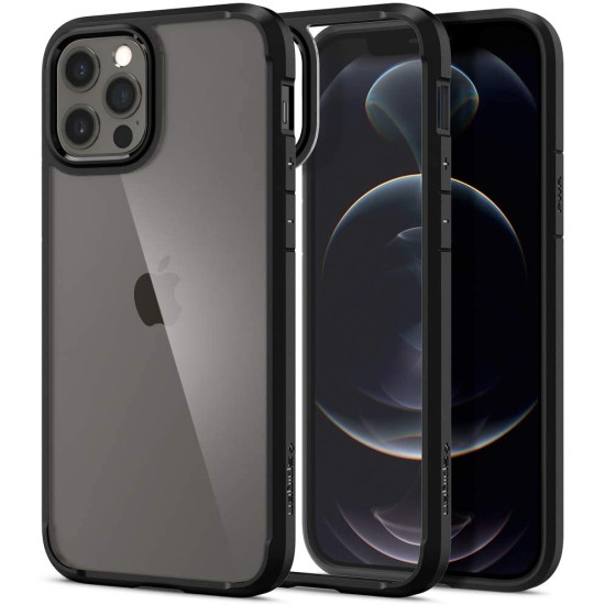 Spigen Θήκη Ultra Hybrid Apple iPhone 12 / 12 Pro - Matte Black (ACS01703)