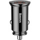 Βaseus Circular Car Charger PD - Φορτιστής Αυτοκινήτου - USB / Type-C - 30W - Black (CCALL-YS01)