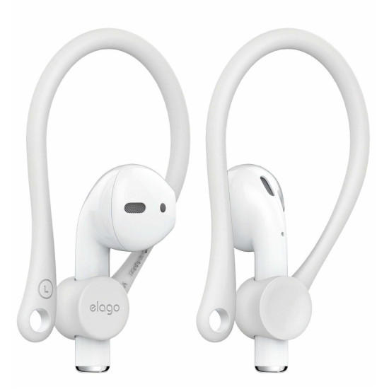 Elago AirPods 2nd / 1st Gen. Earhooks - White (EAP-HOOKS-WH)