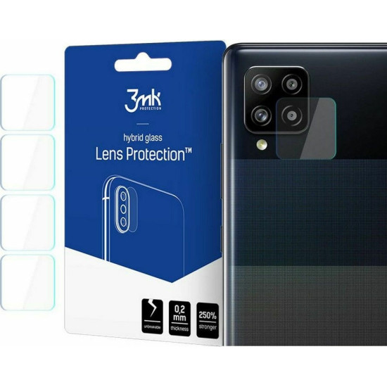 3MK Hybrid Glass Camera Protector - Αντιχαρακτικό Υβριδικό Προστατευτικό Γυαλί για Φακό Κάμερας Samsung Galaxy A42 5G - 4 Τεμάχια (5903108305631)