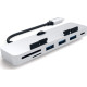 Satechi Αντάπτορας Type-C Clamp Hub Pro για iMac - Με 3x USB-A / 1x Type-C / 1x SD & Micro SD - Silver (ST-TCIMHS)