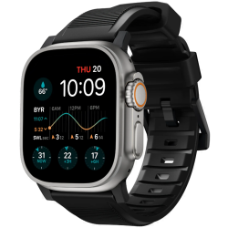 Nomad Ανθεκτικό Λουράκι Σιλικόνης Rugged Strap - Apple Watch Ultra/SE/11/10/9/8/7/6/5/4 (49/46/45/44mm) - Black (NM1A41BN00)