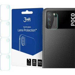 3MK Hybrid Glass Camera Protector - Αντιχαρακτικό Υβριδικό Προστατευτικό Γυαλί για Φακό Κάμερας Xiaomi Poco M3 - 4 Τεμάχια (5903108336246)