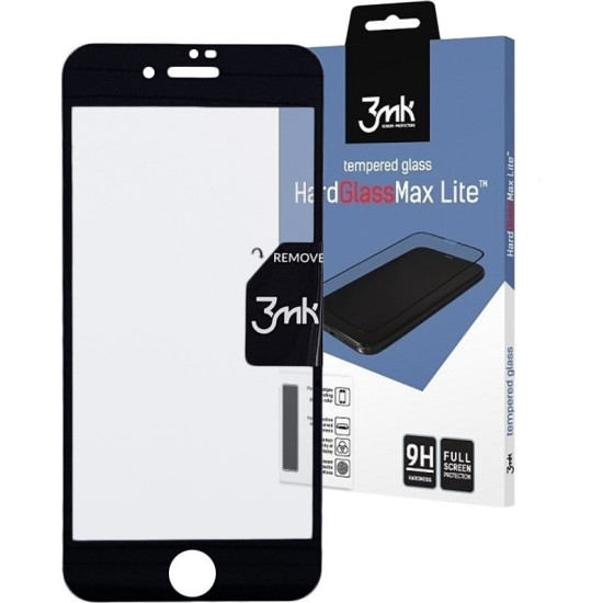 3MK Tempered HardGlass Max Lite - Fullface Αντιχαρακτικό Γυαλί Οθόνης Apple iPhone 8 Plus / 7 Plus - Black (75726)