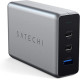 Satechi Compact Dual GaN Φορτιστής Ταξιδιού 100W - Με x1 USB-A / x2 USB Type-C - Space Grey (ST-TC100GM-EU)